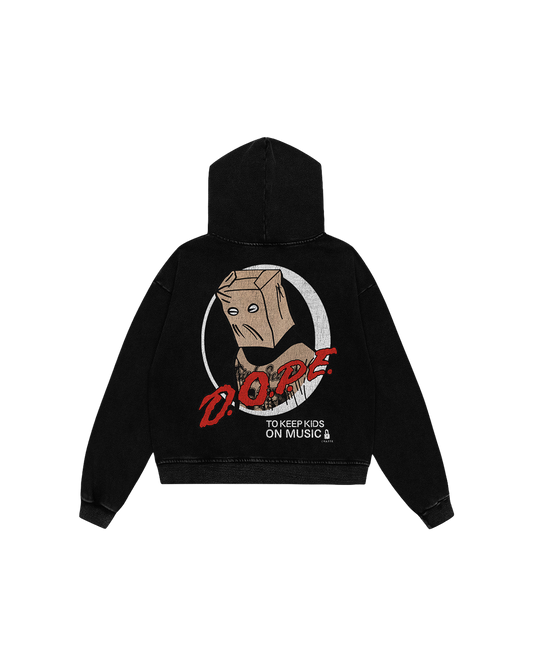 D.O.P.E Black Zip-Up
