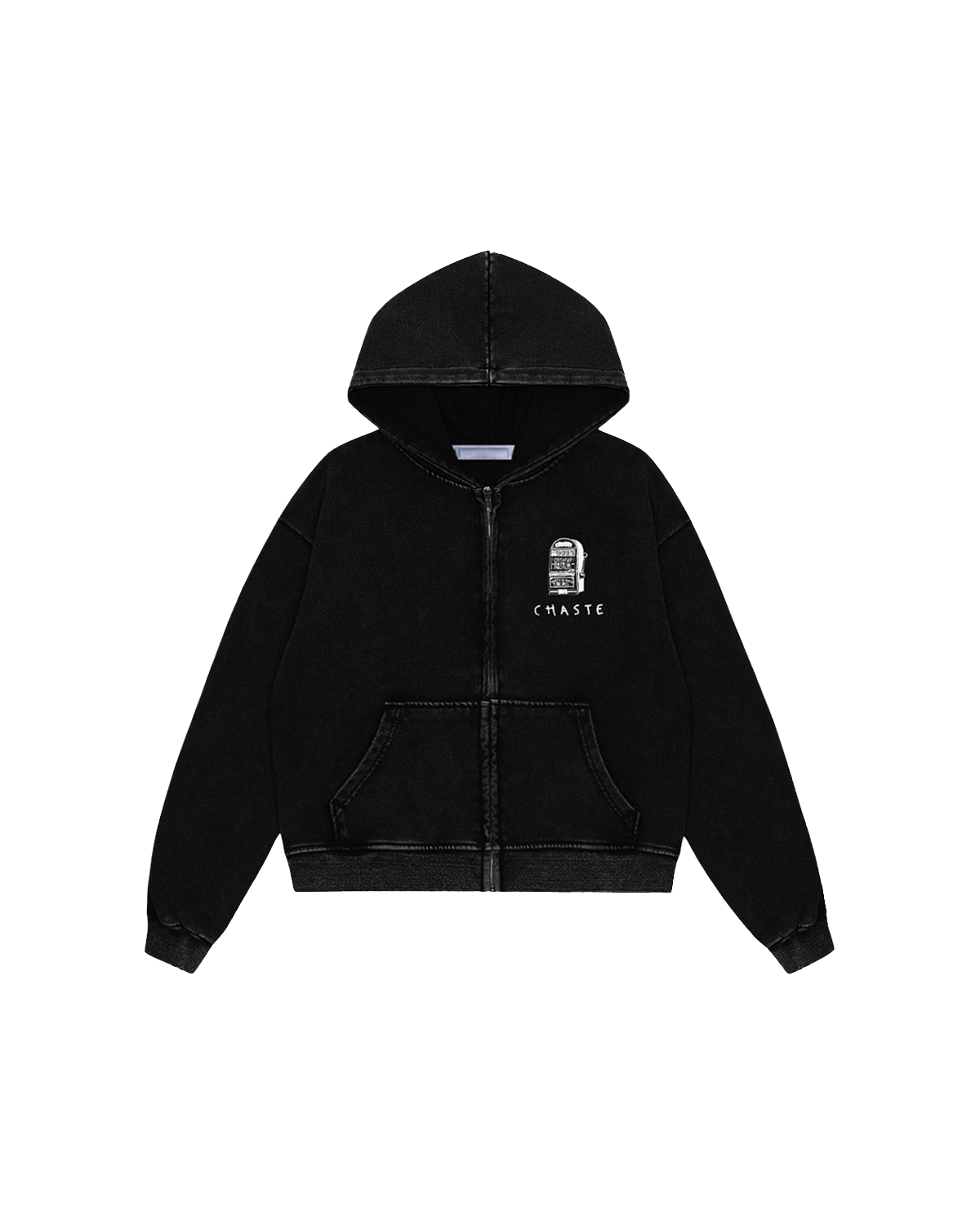 D.O.P.E Black Zip-Up